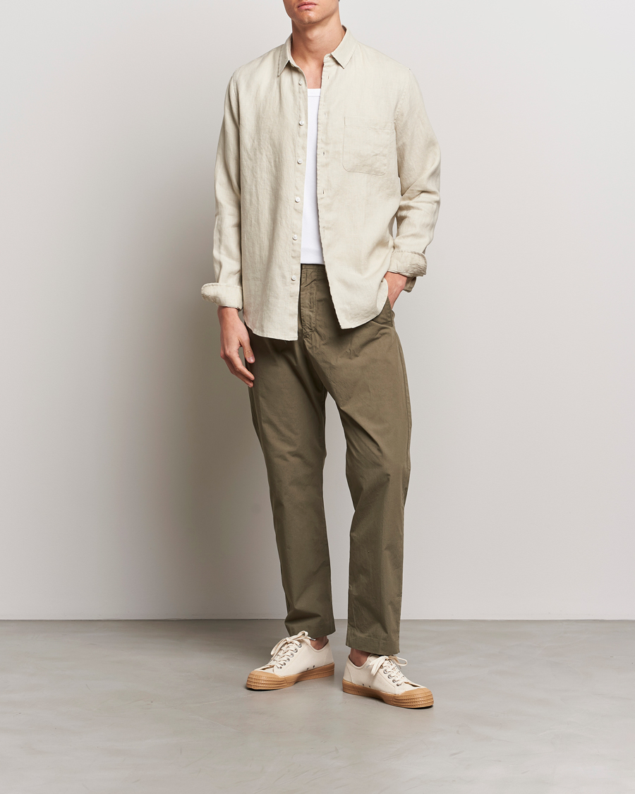 Herre | Skjorter | Samsøe Samsøe | Liam Linen Shirt Castle Wall