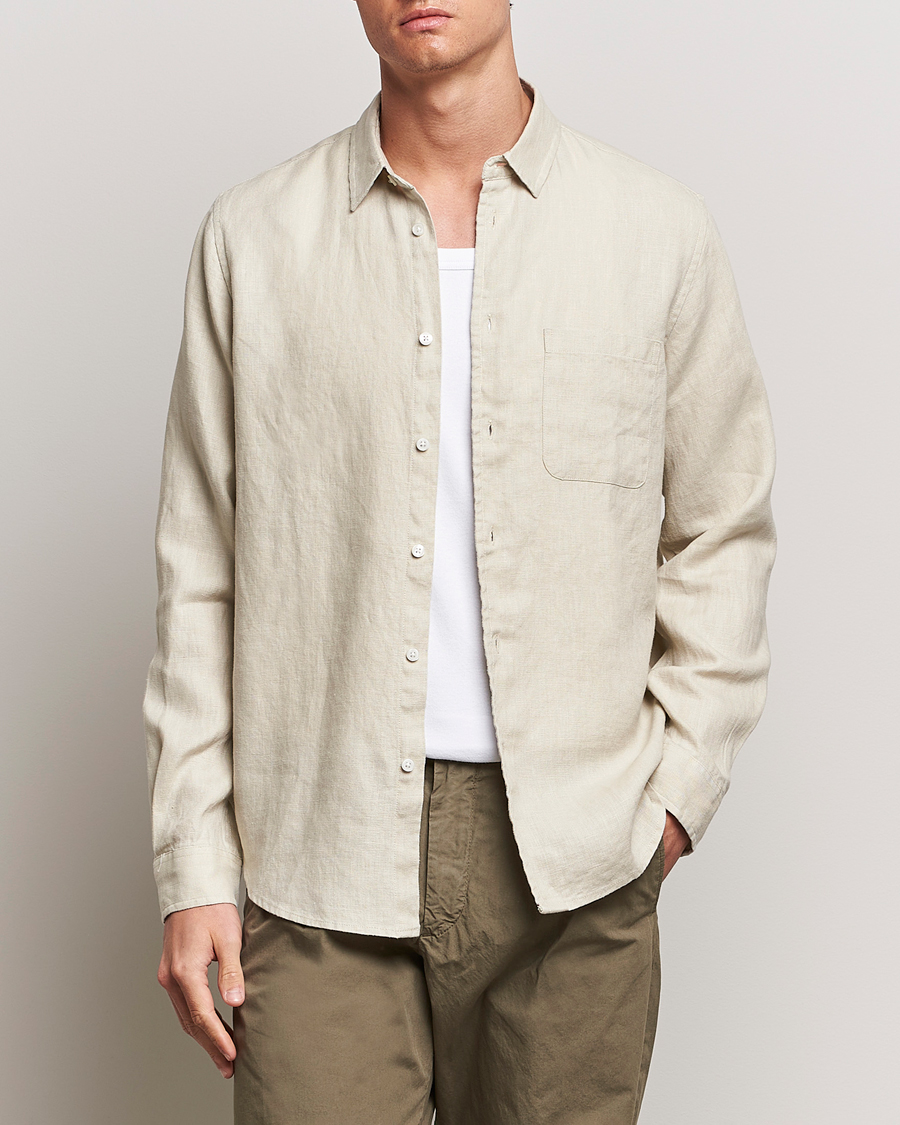 Herre | Casual | Samsøe Samsøe | Liam Linen Shirt Castle Wall