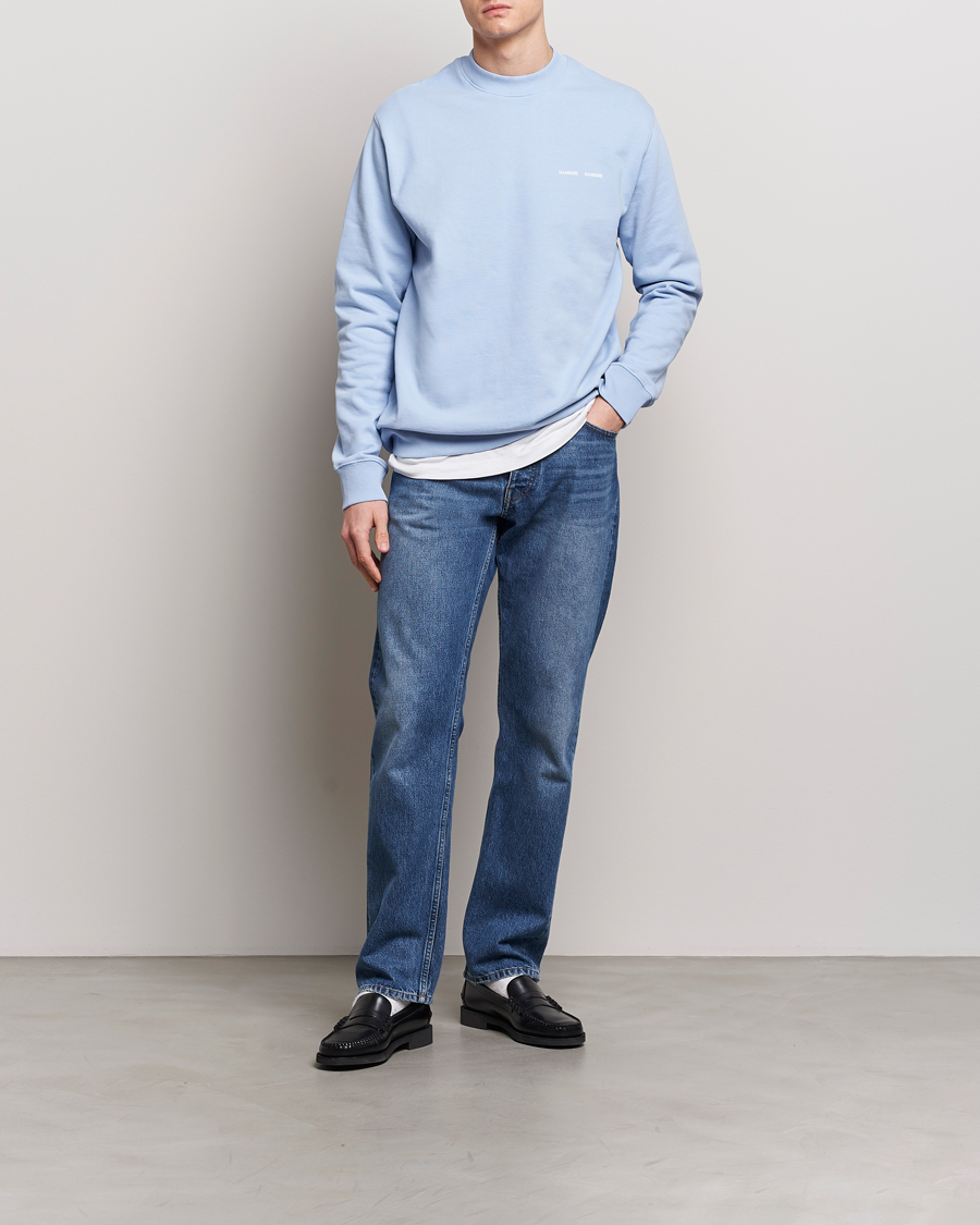 Herre | Gensere | Samsøe Samsøe | Norsbro Crew Neck Sweatshirt Brunnera Blue