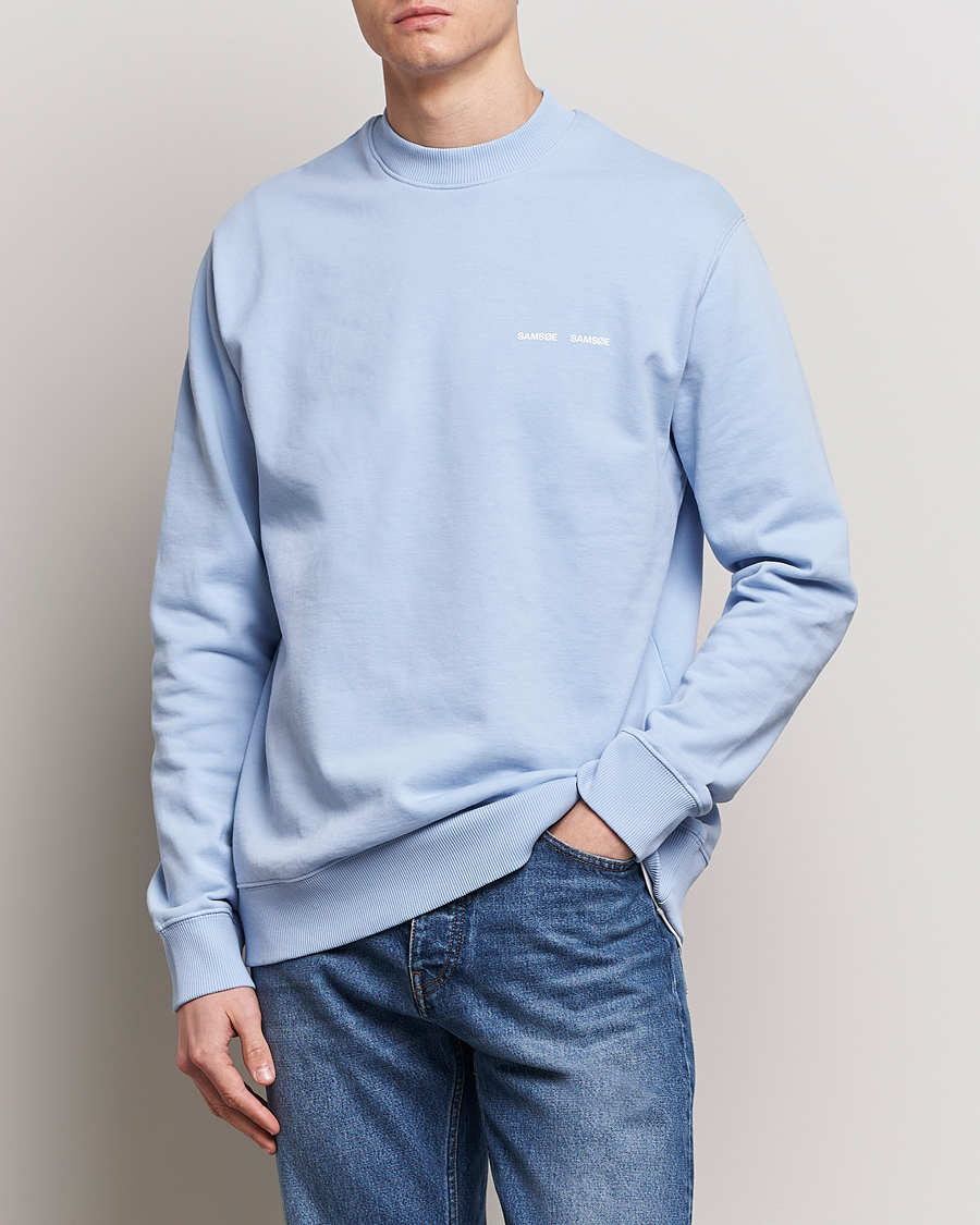 Herre | Gensere | Samsøe Samsøe | Norsbro Crew Neck Sweatshirt Brunnera Blue