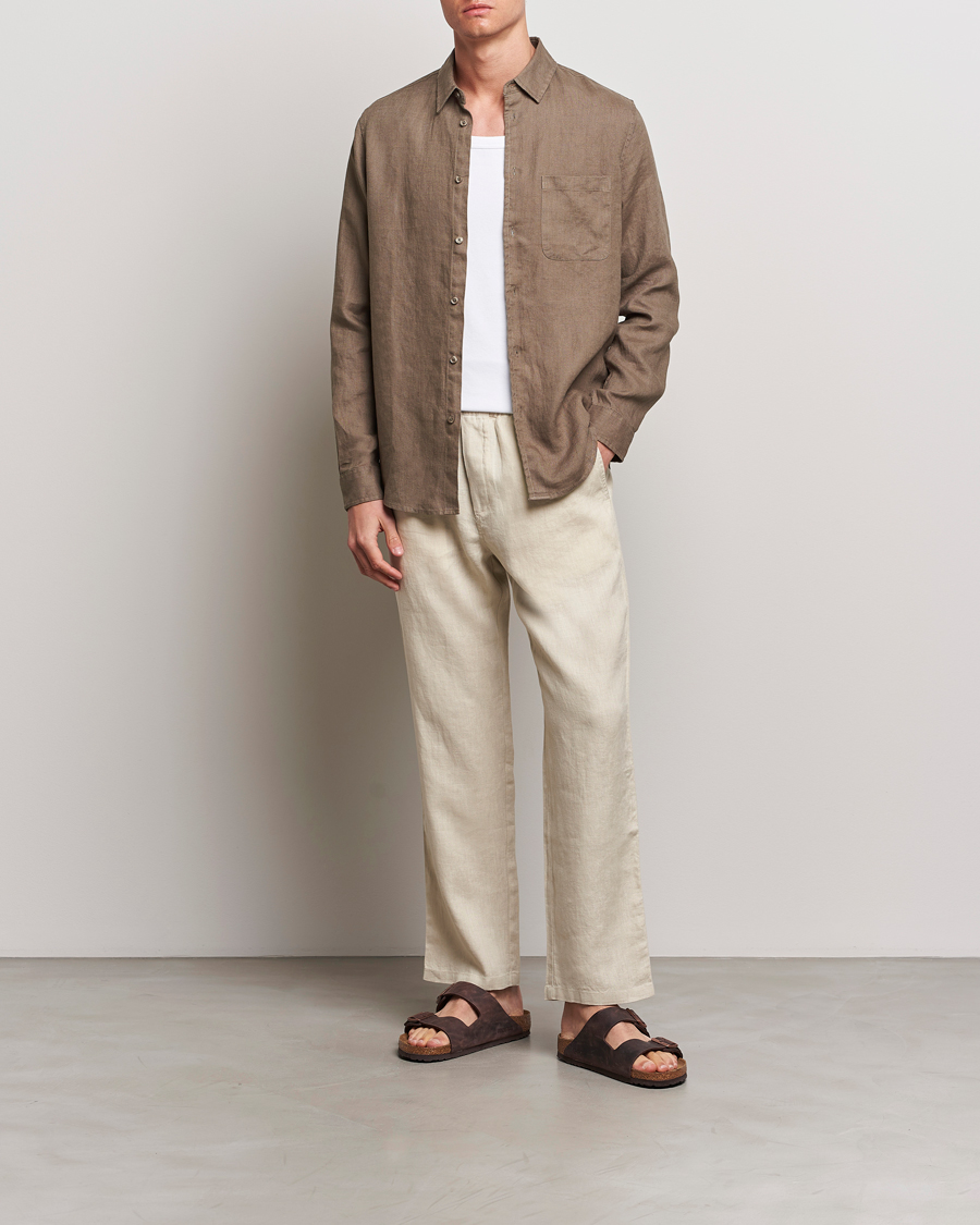 Herre | Bukser | Samsøe Samsøe | Sajabari Linen Drawstring Trousers Castle Wall