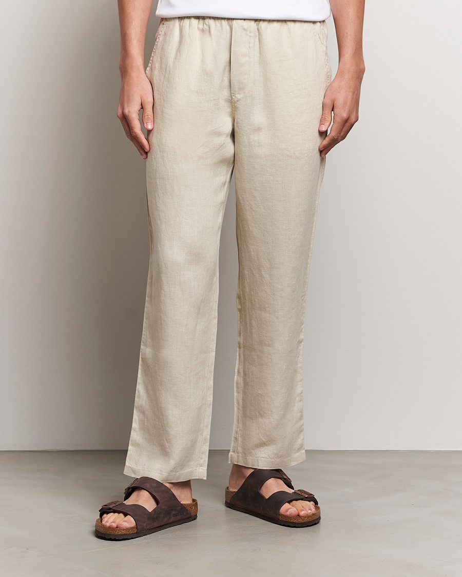 Herre | Bukser | Samsøe Samsøe | Sajabari Linen Drawstring Trousers Castle Wall