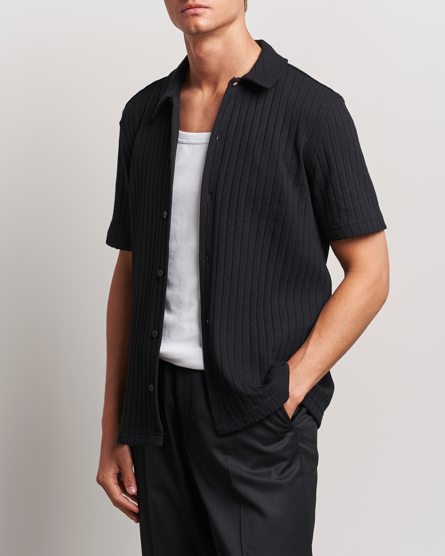 Herre | Kortermede skjorter | Samsøe Samsøe | Sakvistbro Structured Short Sleeve Shirt Black
