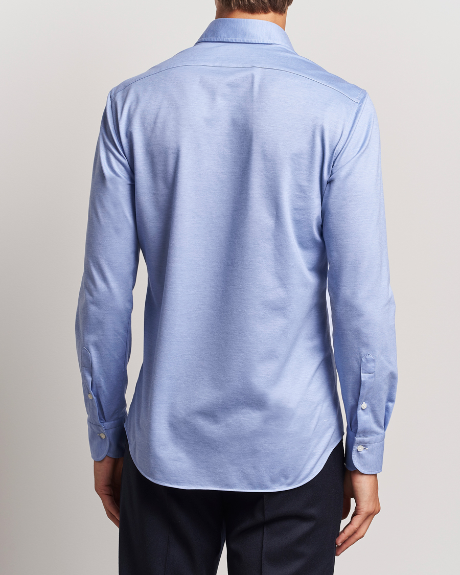 Herre | Skjorter | Grigio | Cotton Jersey Shirt Light Blue