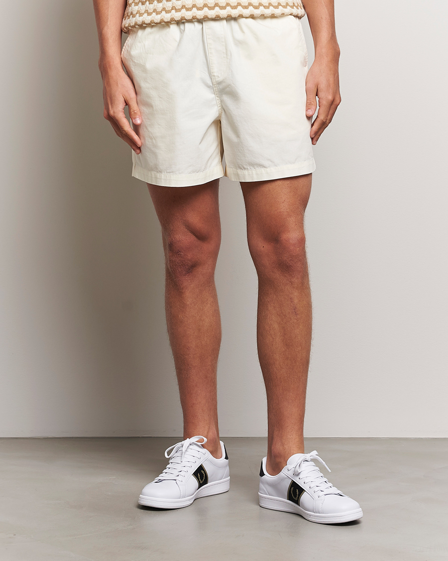 Herre | Shorts | Fred Perry | Woven Ripstop Drawstring Shorts Ecru