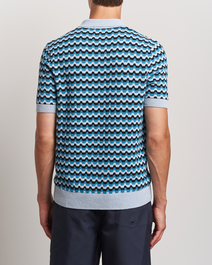 Herre | Pikéer | Fred Perry | Bouclé Jacquard Knitted Polo Light Smoke