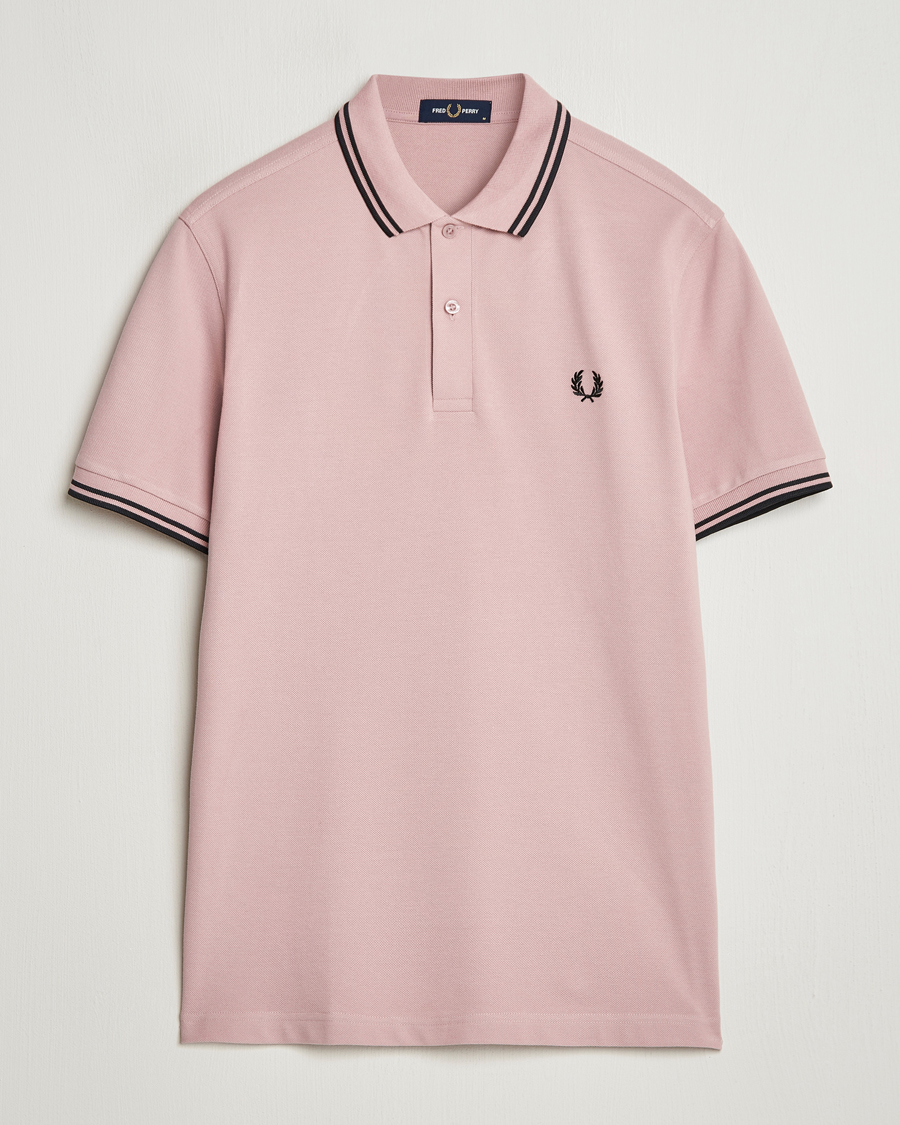 Herre | Pikéer | Fred Perry | Twin Tipped Polo Shirt Dusty Rose Pink