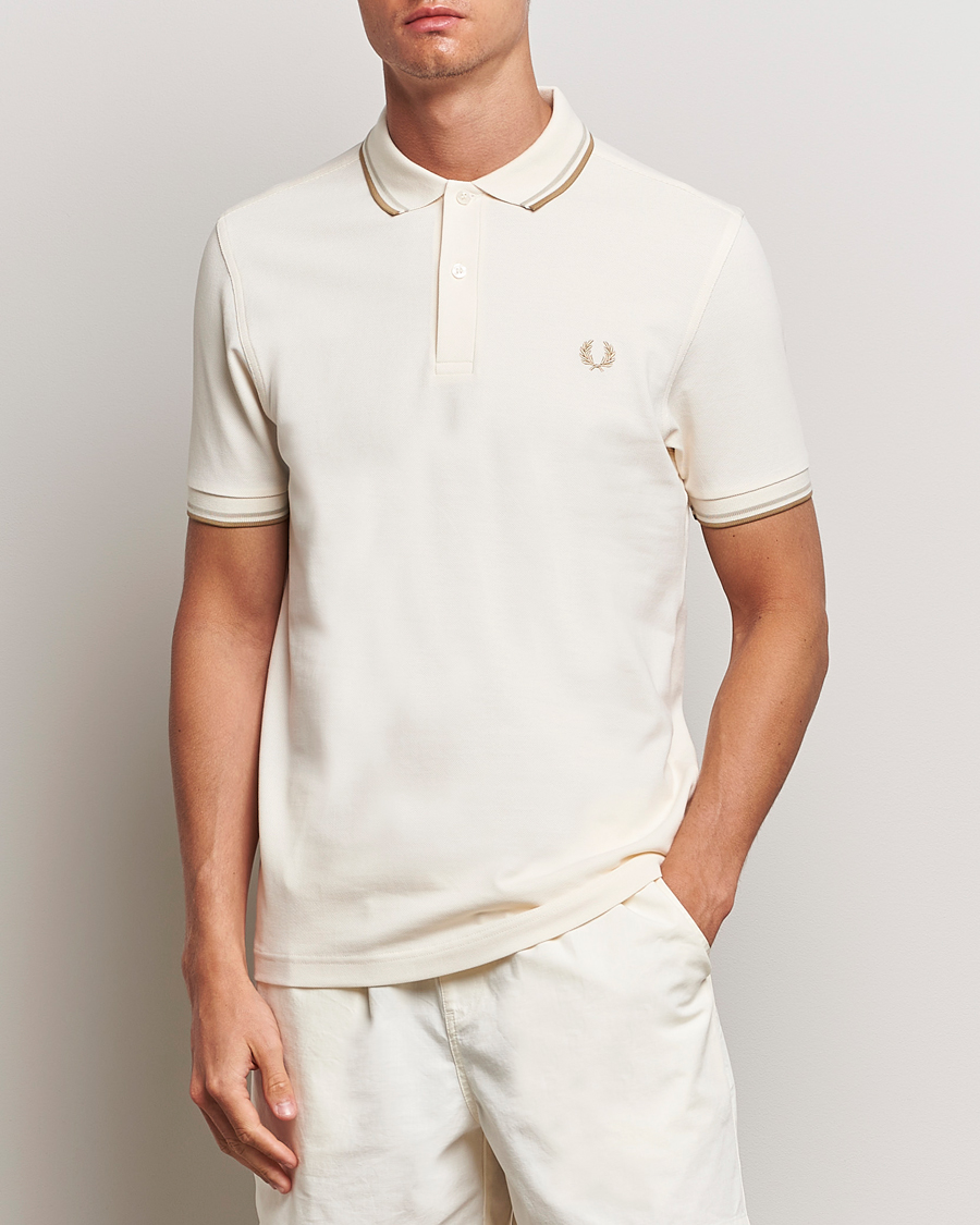 Herre | Fred Perry | Fred Perry | Twin Tipped Polo Shirt Ecru