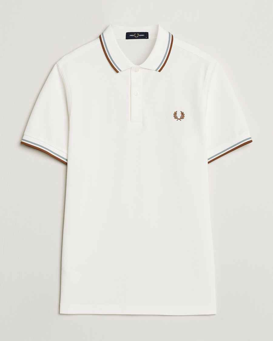 Herre | Pikéer | Fred Perry | Twin Tipped Polo Shirt Snow White