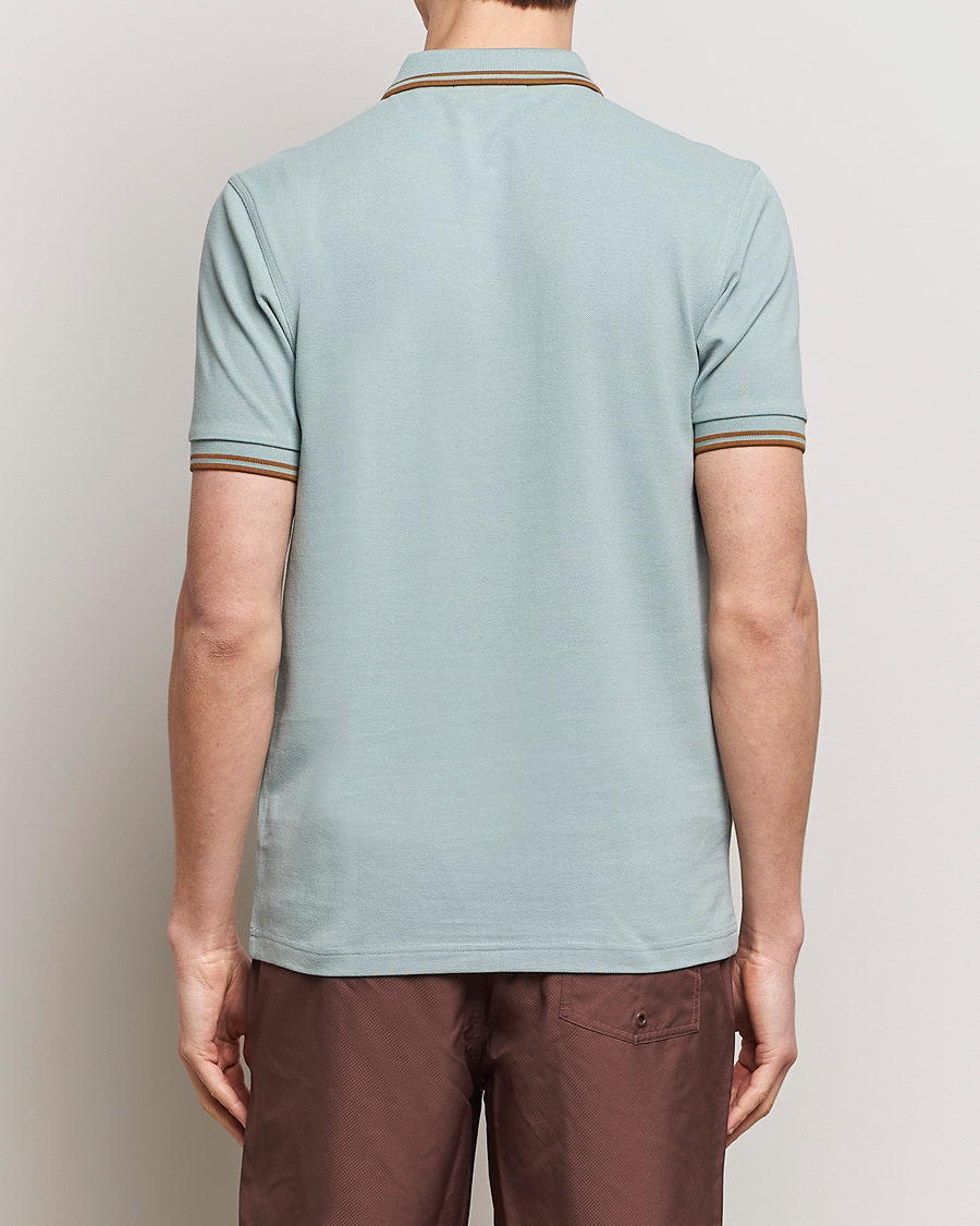 Herre | Pikéer | Fred Perry | Twin Tipped Polo Shirt Silver Blue