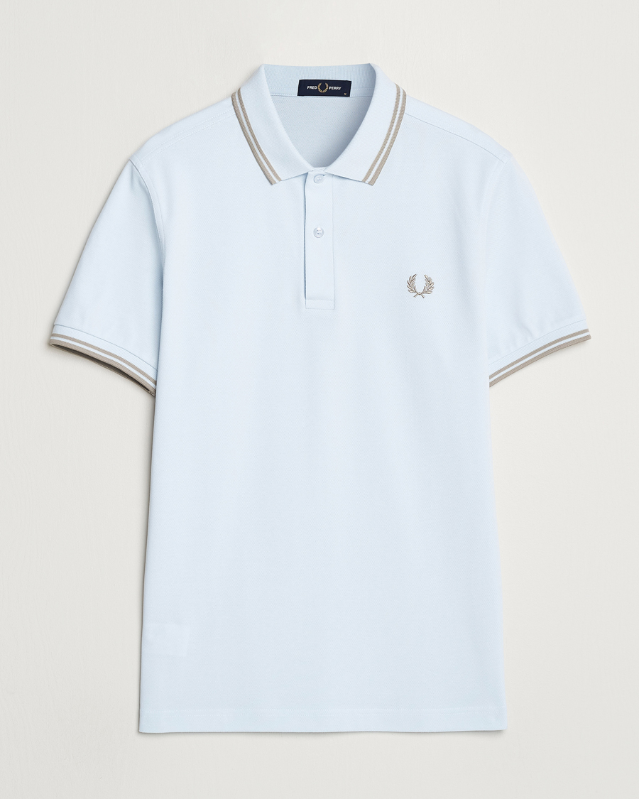 Herre |  | Fred Perry | Twin Tipped Polo Shirt Light Ice