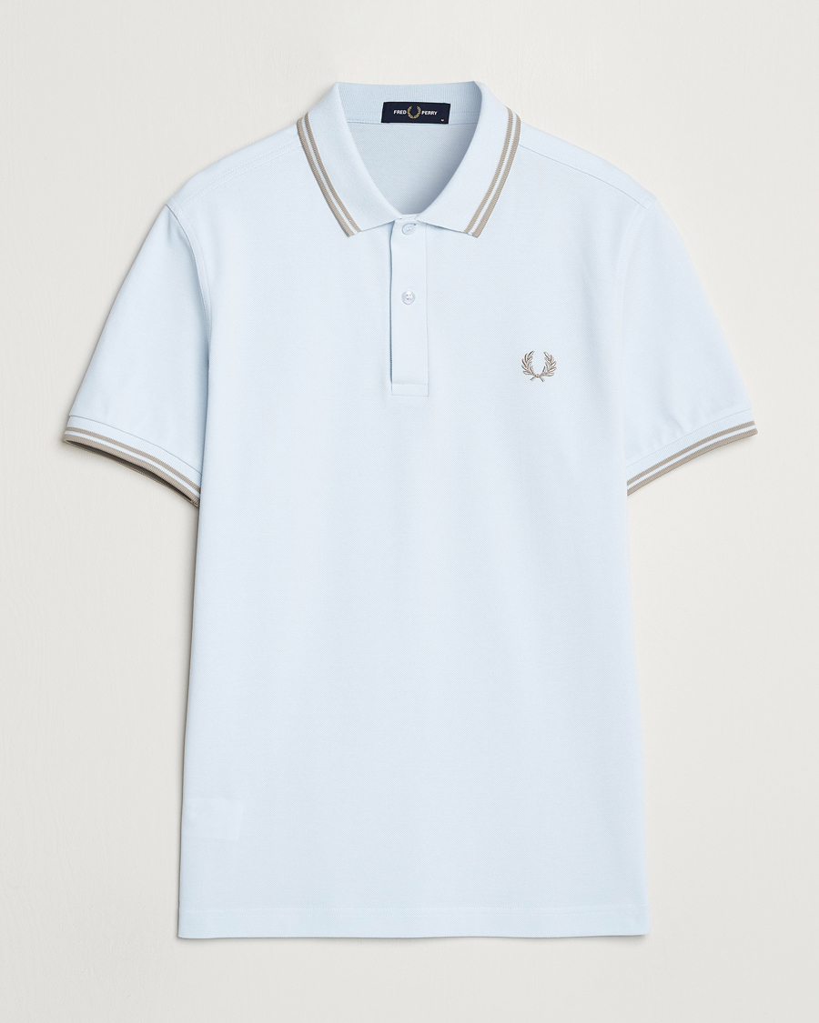 Herre | Pikéer | Fred Perry | Twin Tipped Polo Shirt Light Ice