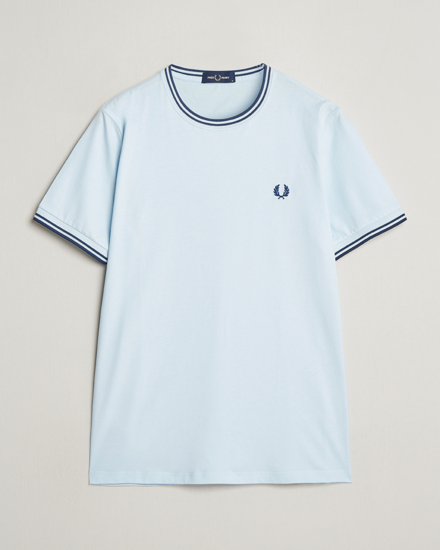 Herre | T-Shirts | Fred Perry | Twin Tipped T-Shirt Light Ice