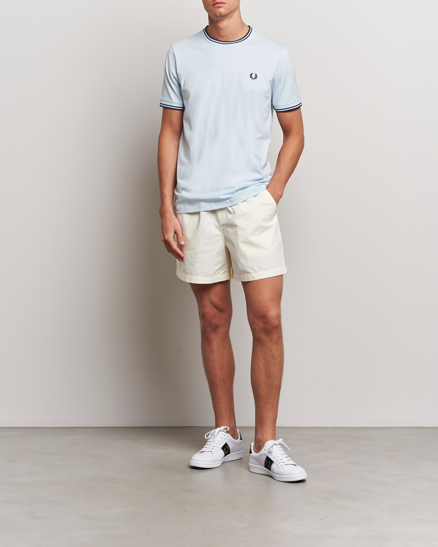 Herre | T-Shirts | Fred Perry | Twin Tipped T-Shirt Light Ice