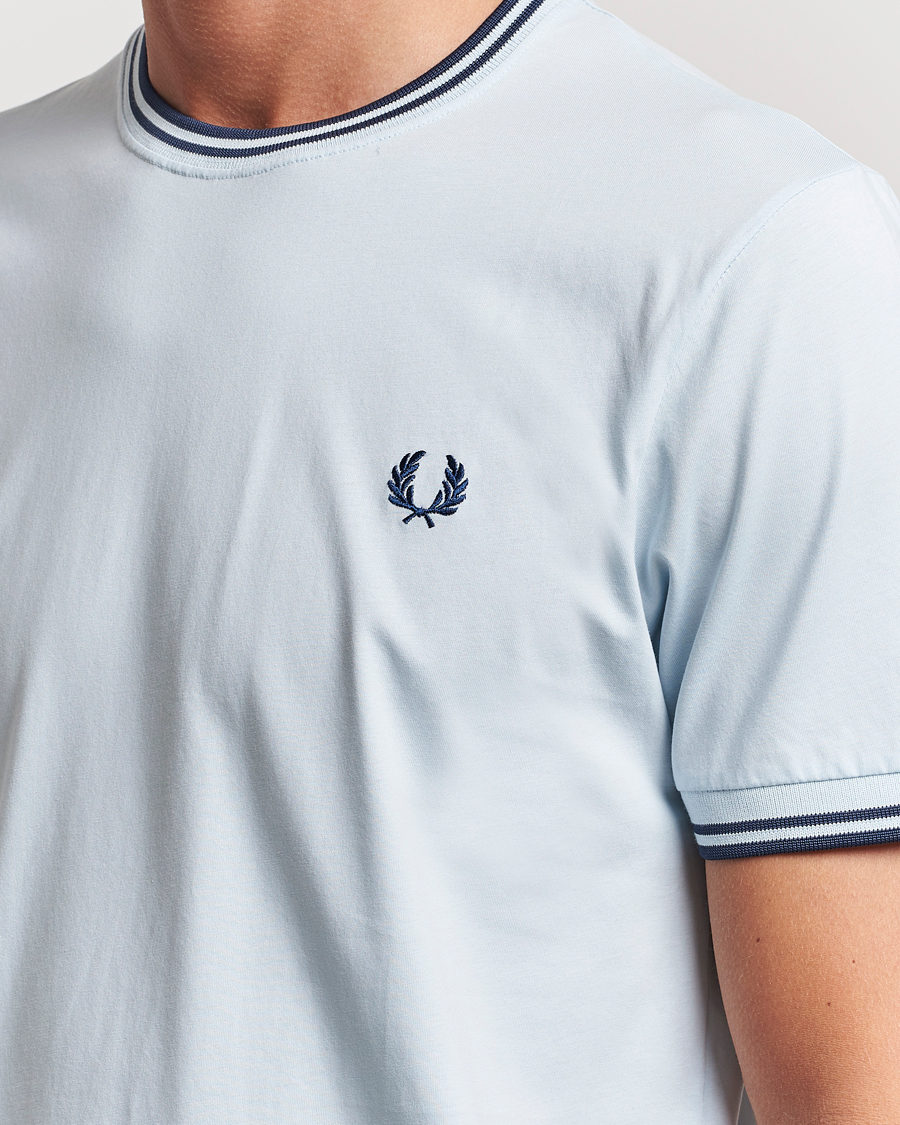 Herre | T-Shirts | Fred Perry | Twin Tipped T-Shirt Light Ice
