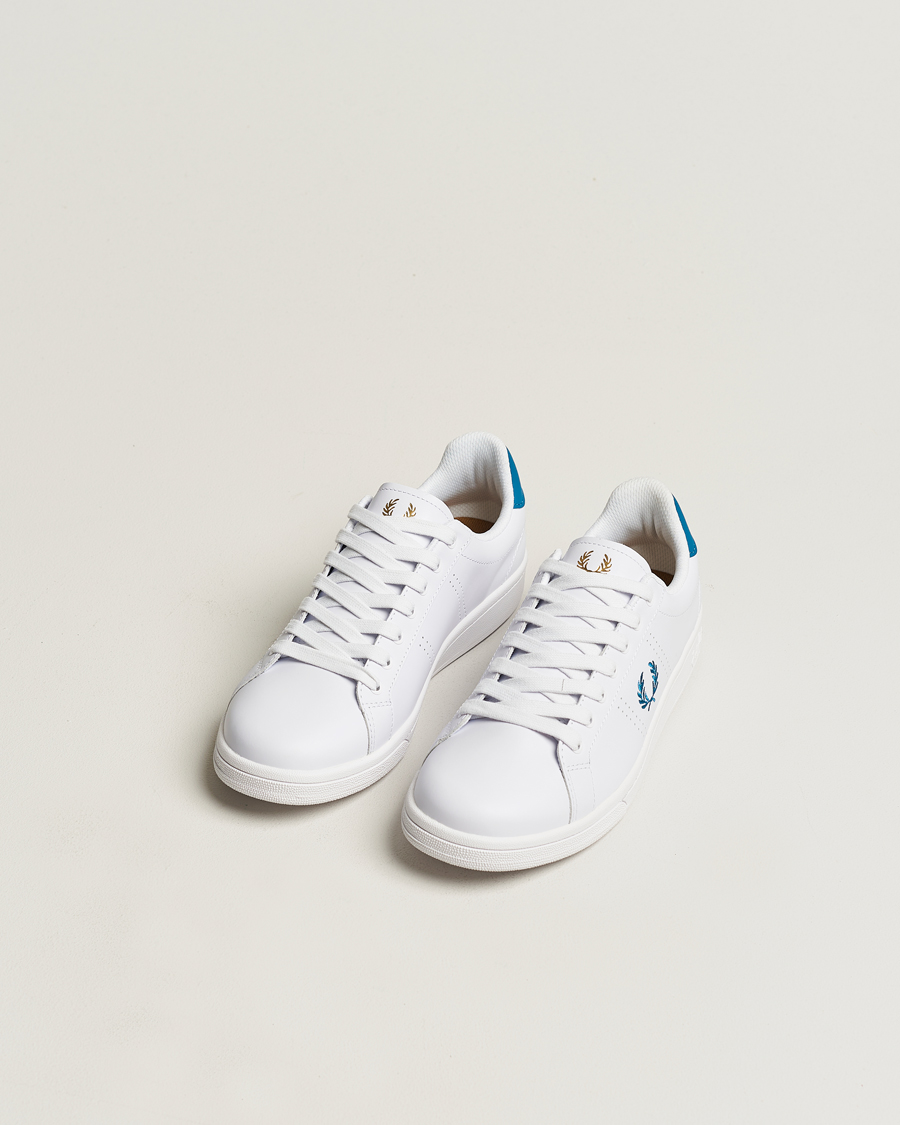 Herre | Fred Perry B721 Leather Sneaker White | Fred Perry | B721 Leather Sneaker White