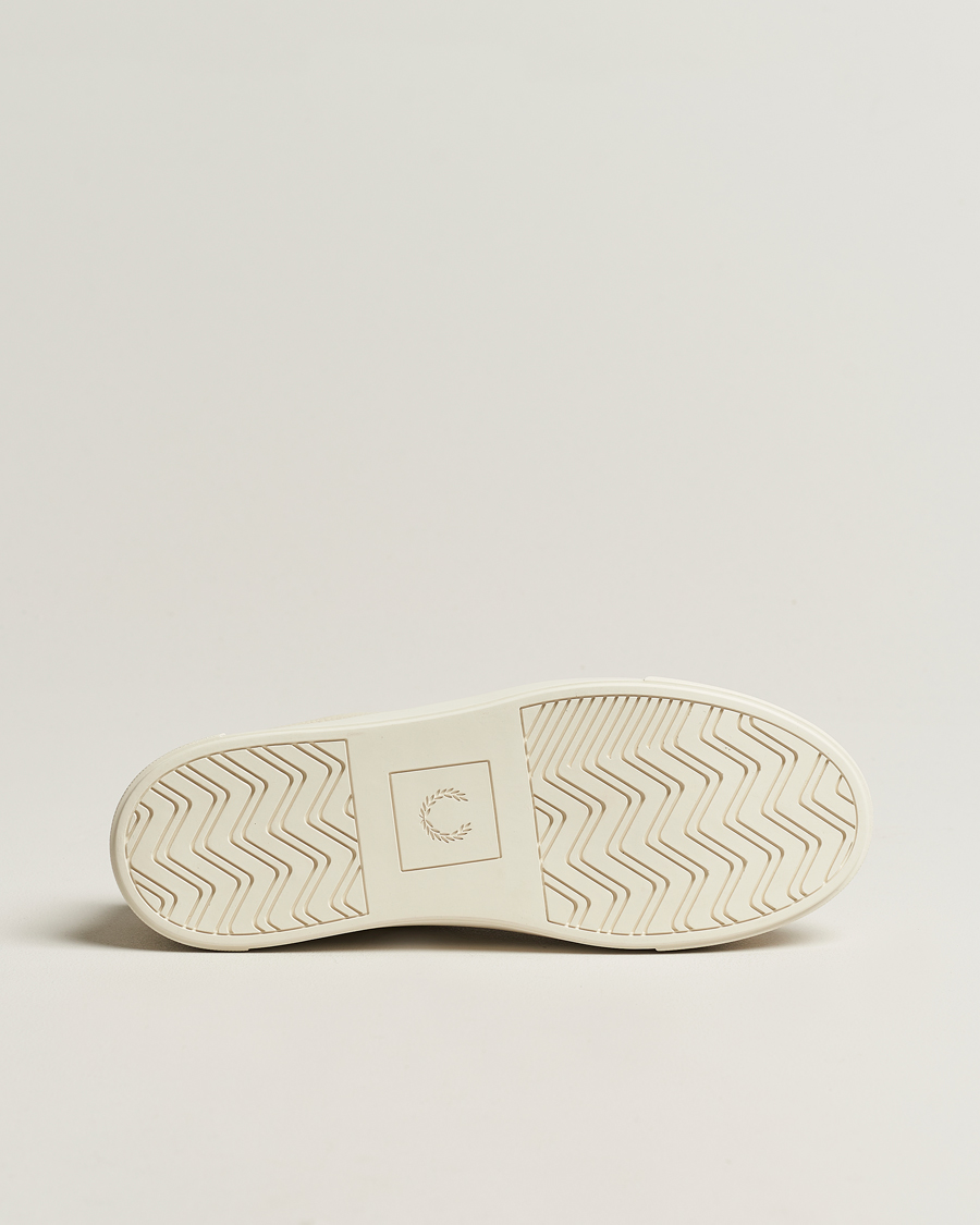 Herre | Fred Perry B71 Grained Leather Sneaker Ecru | Fred Perry | B71 Grained Leather Sneaker Ecru