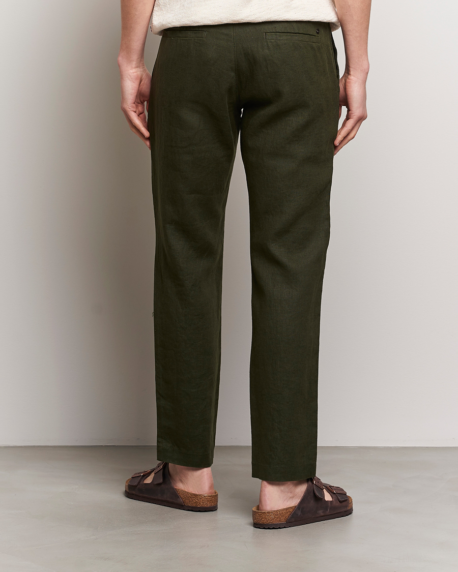 Herre | Bukser | NN07 | Theo Linen Trousers Rosin Green