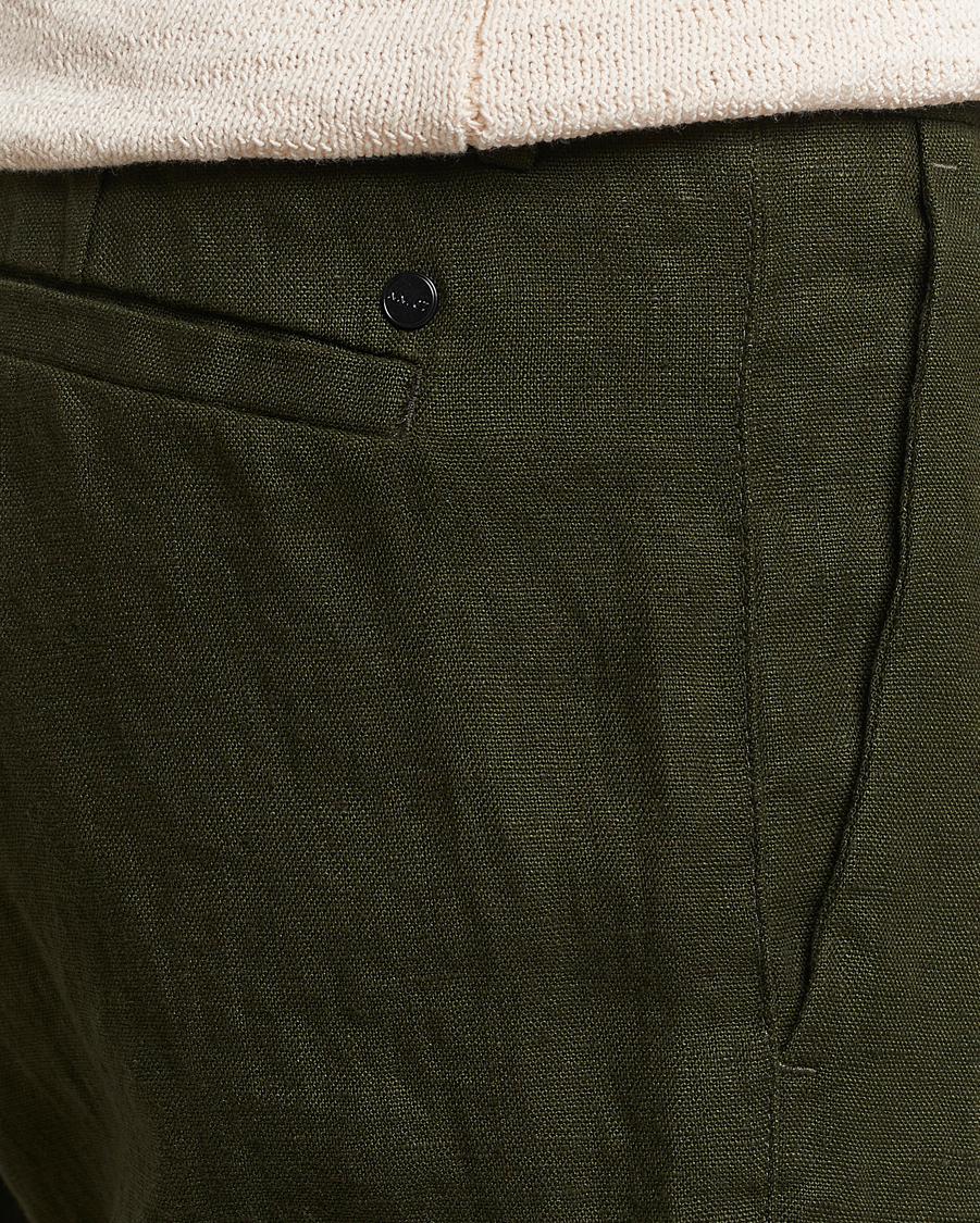 Herre | Bukser | NN07 | Theo Linen Trousers Rosin Green