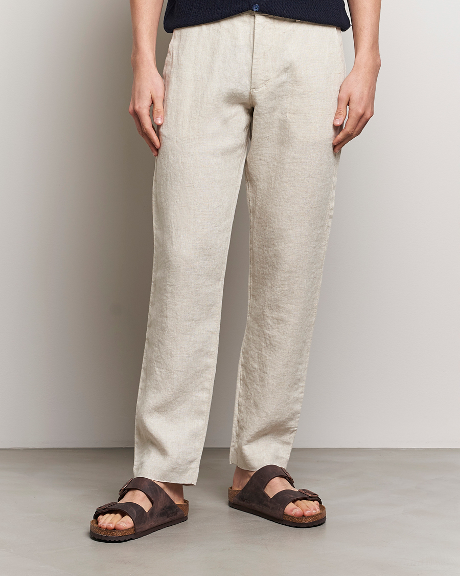 Herre | Nytt i butikken | NN07 | Theo Linen Trousers Oat