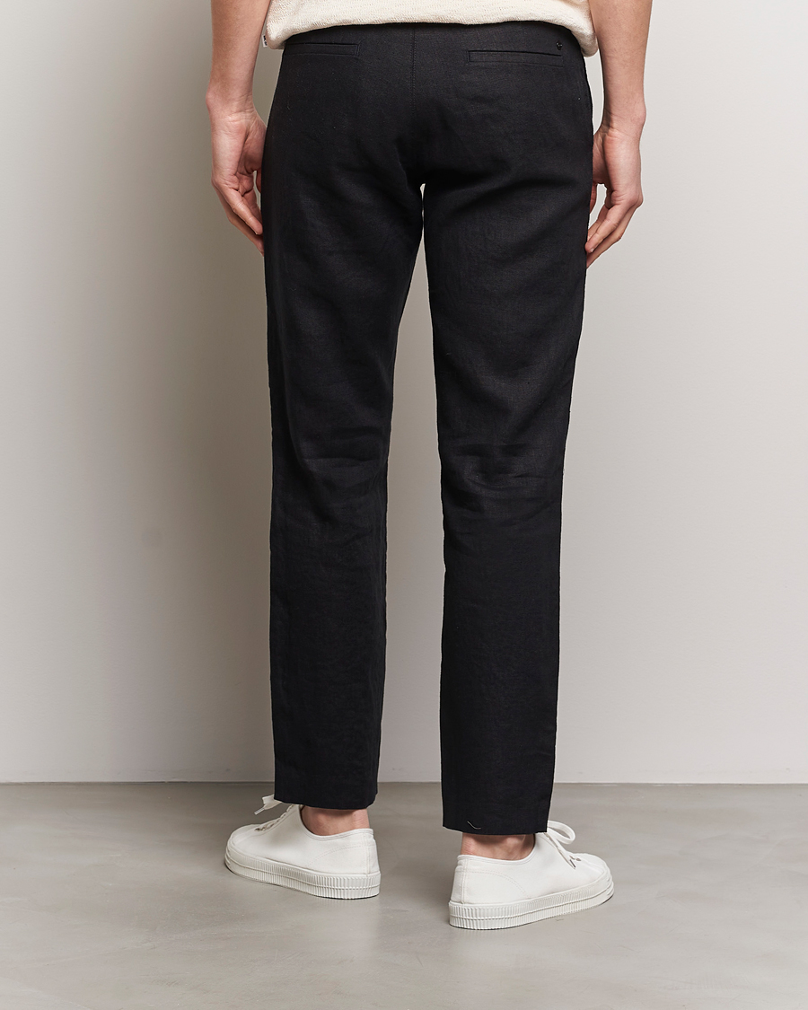 Herre | Bukser | NN07 | Theo Linen Trousers Black