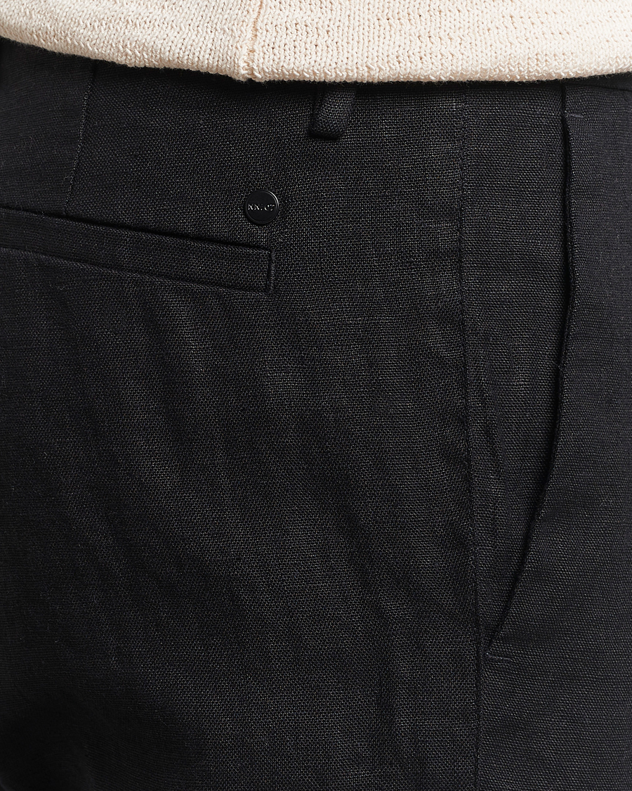 Herre | Bukser | NN07 | Theo Linen Trousers Black