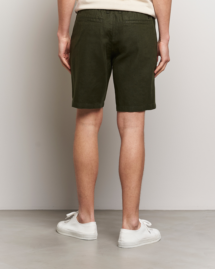 Herre | Shorts | NN07 | Seb Linen Drawstring Shorts Rosin Green