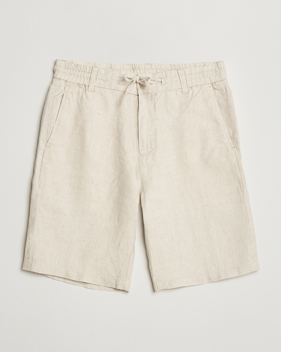 Herre | Shorts | NN07 | Seb Linen Drawstring Shorts Oat
