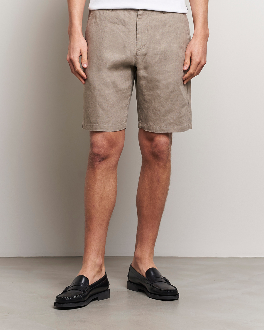 Herre | Nytt i butikken | NN07 | Crown Linen Shorts Greige