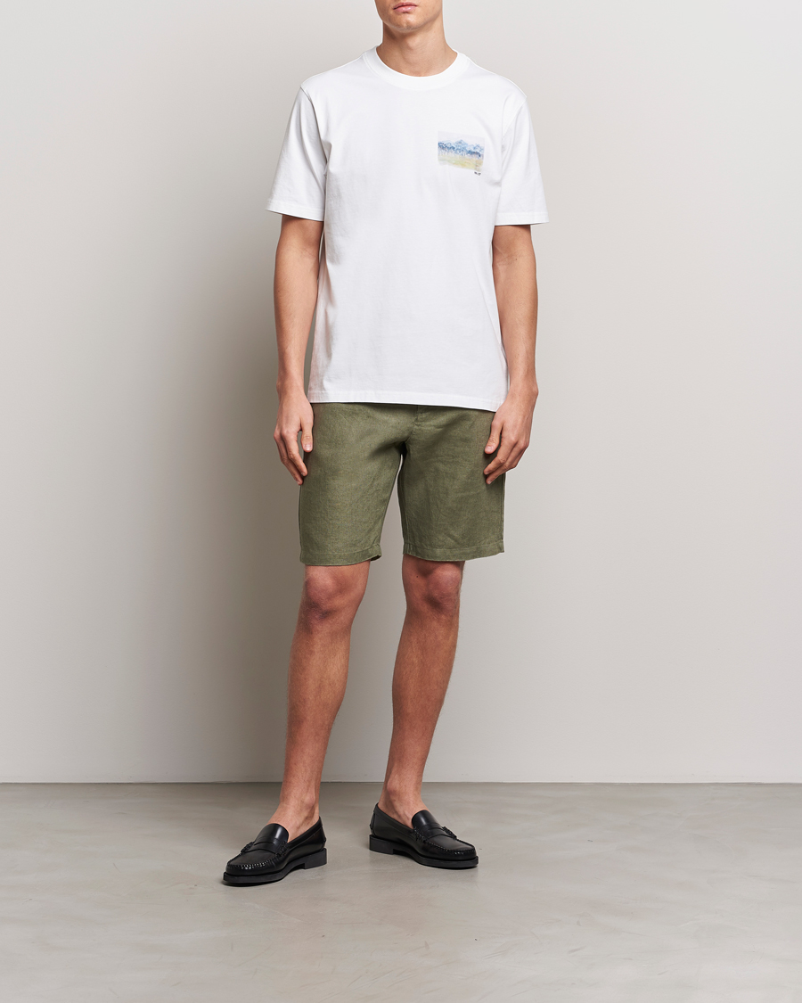 Herre | Shorts | NN07 | Crown Linen Shorts Lichten Green