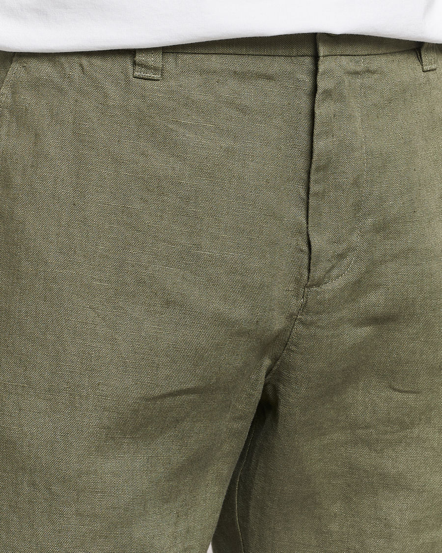 Herre | Shorts | NN07 | Crown Linen Shorts Lichten Green