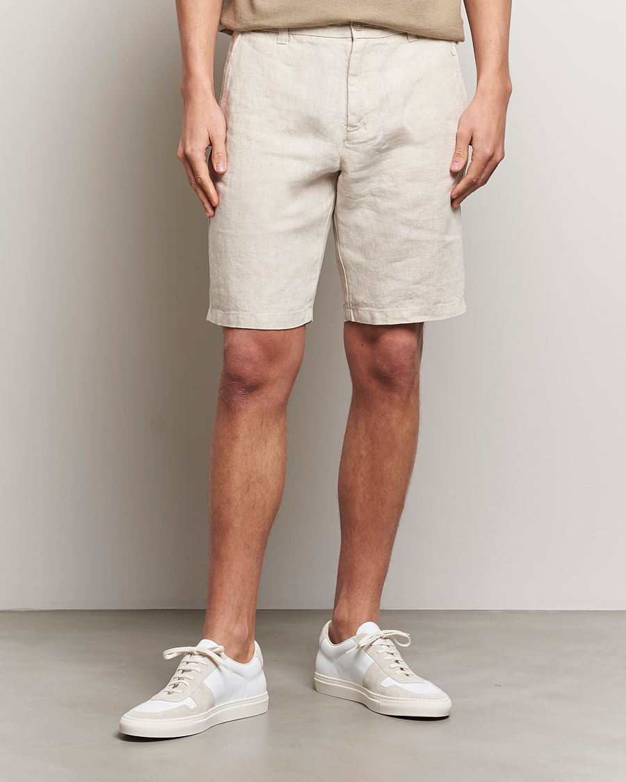 Herre | Avdelinger | NN07 | Crown Linen Shorts Oat