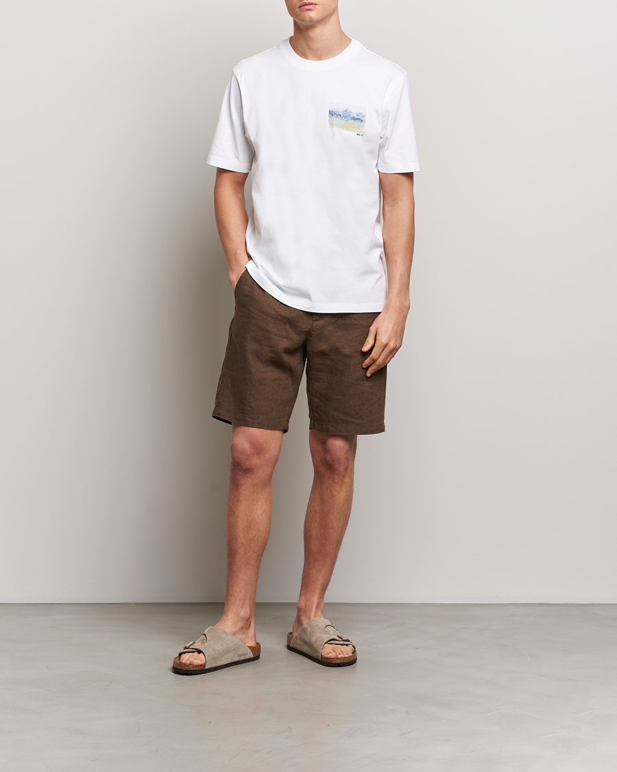 Herre | Shorts | NN07 | Crown Linen Shorts Cocoa Brown