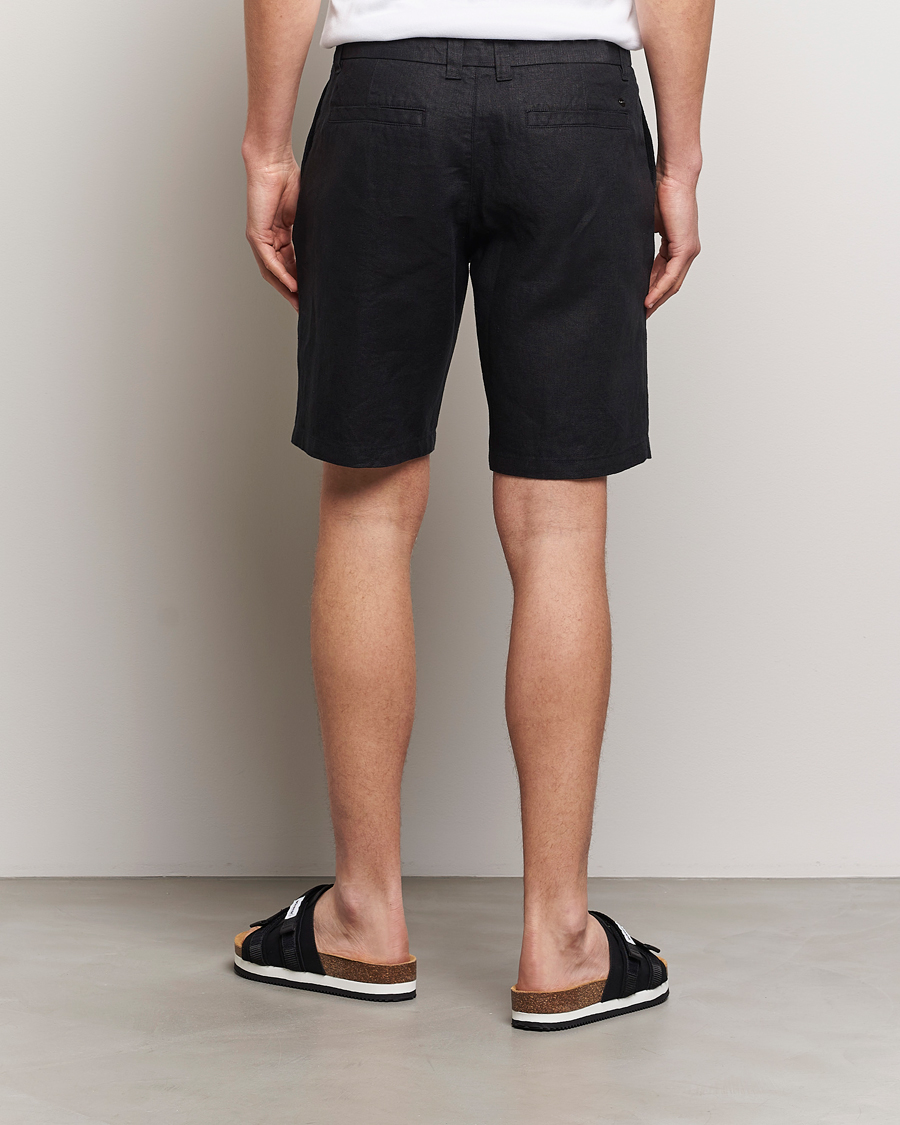 Herre | Shorts | NN07 | Crown Linen Shorts Black