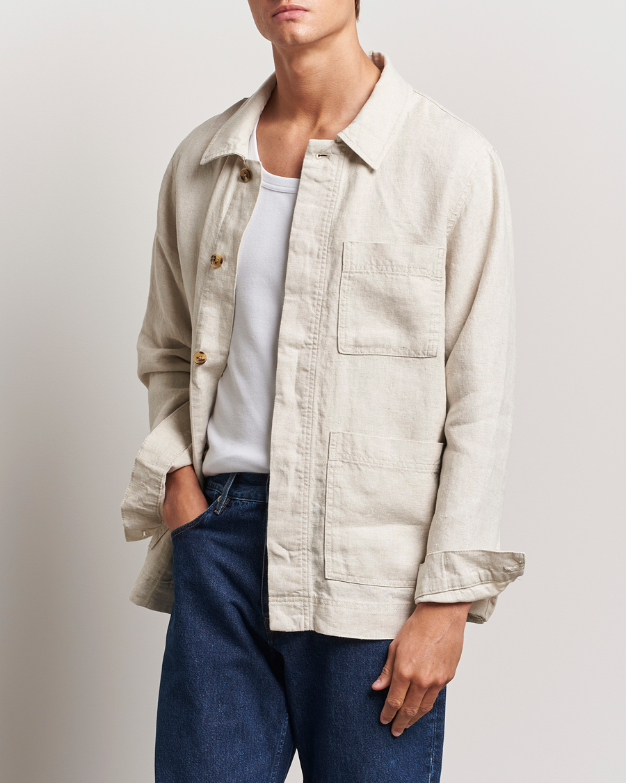 Herre | Klær | NN07 | Olav Linen Overshirt Oat