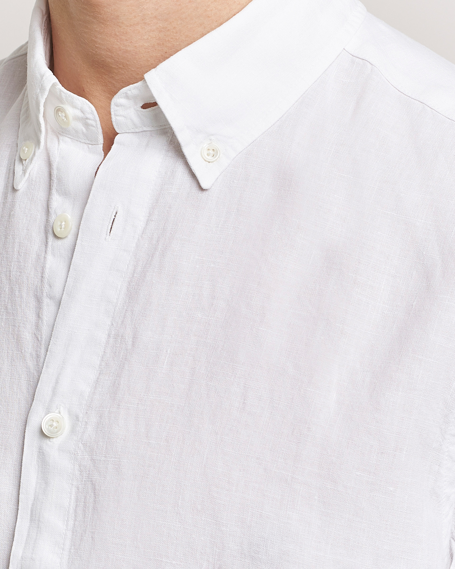 Herre | Skjorter | NN07 | Arne Linen Short Sleeve Shirt White