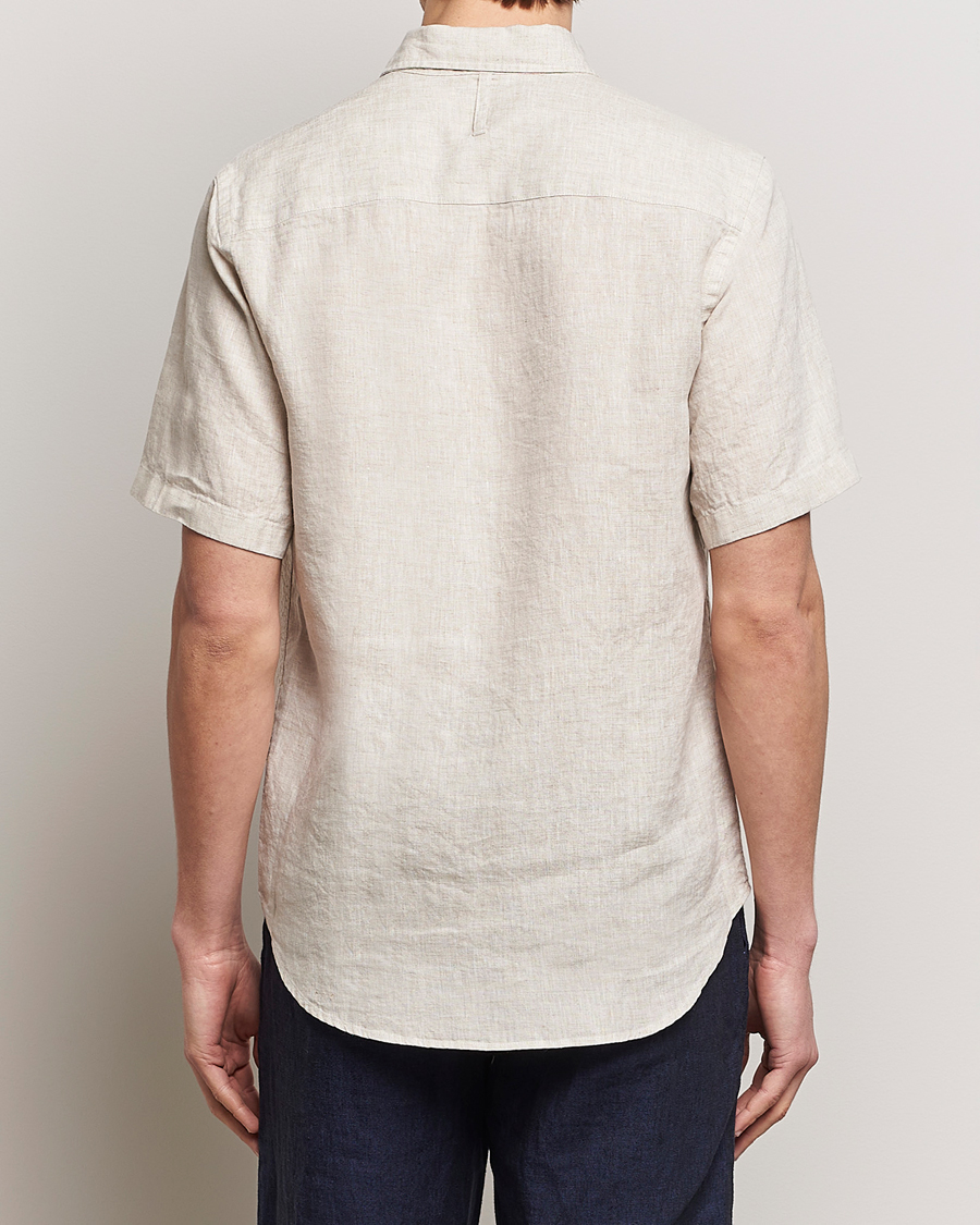Herre | Skjorter | NN07 | Arne Linen Short Sleeve Shirt Oat