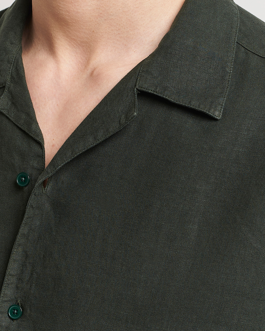 Herre | Skjorter | NN07 | Julio Linen Resort Shirt Rosin Green