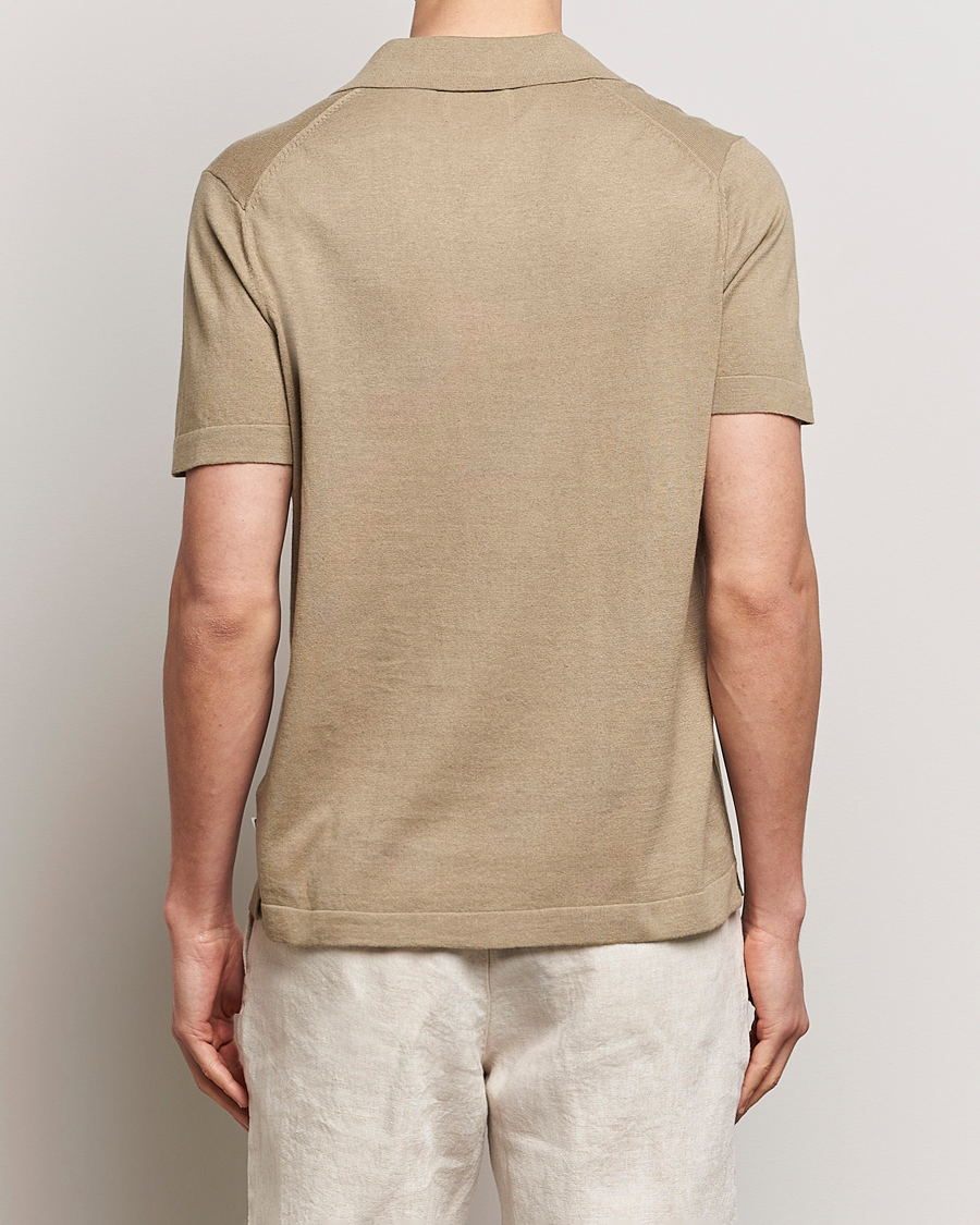 Herre | Pikéer | NN07 | Ryan Cotton/Linen Polo Greige