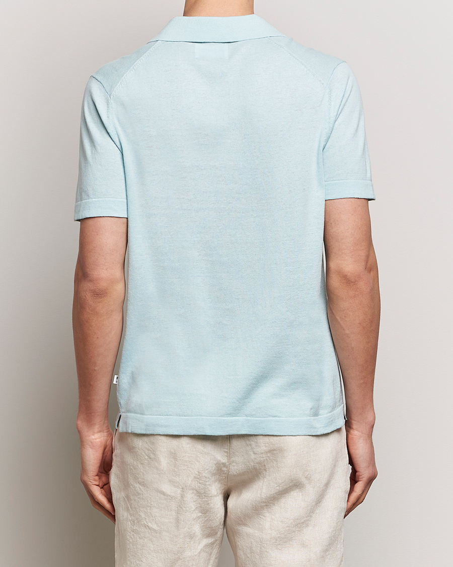 Herre | Pikéer | NN07 | Ryan Cotton/Linen Polo Winter Sky