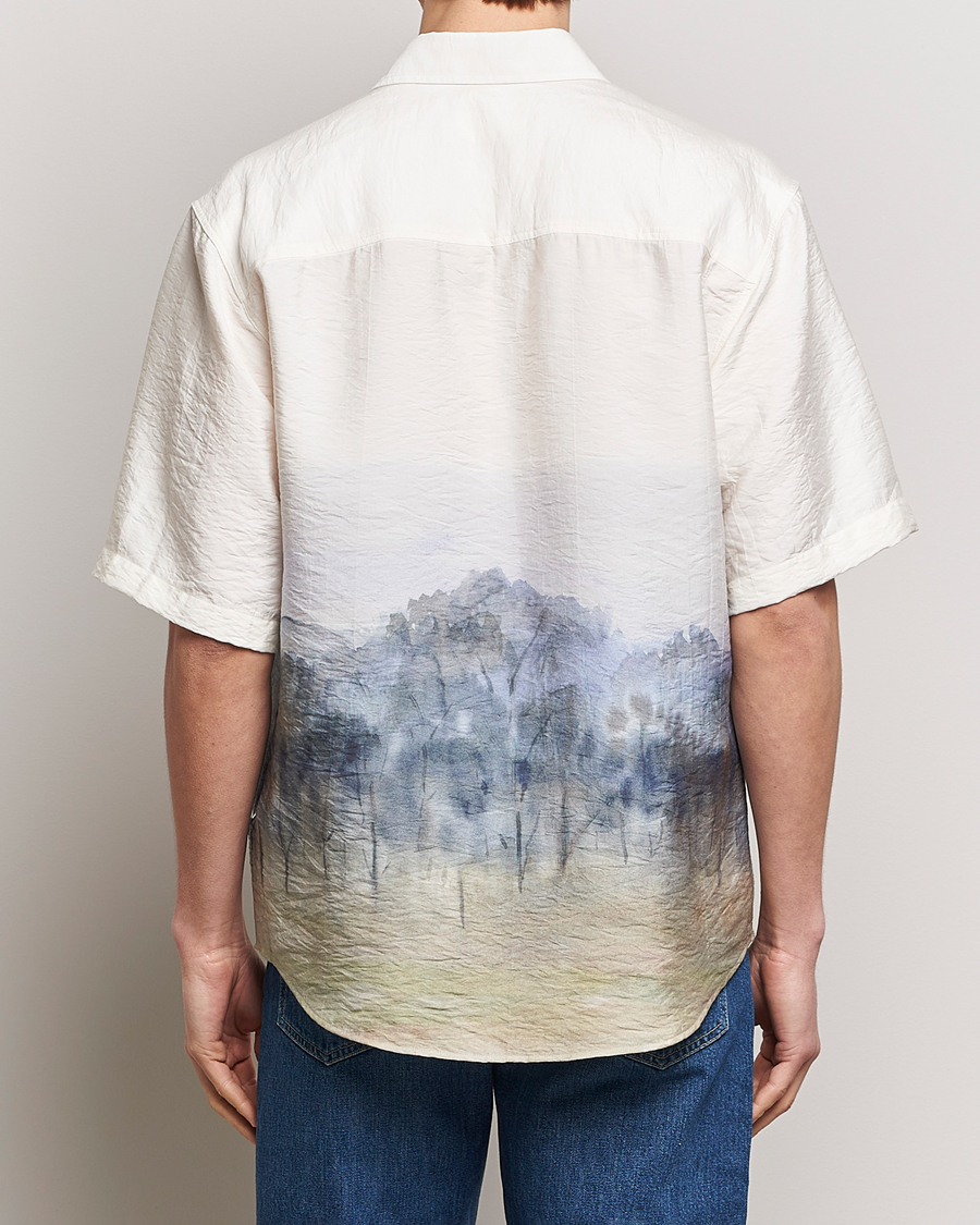 Herre | Skjorter | NN07 | Quinsy Printed Short Sleeve Shirt White Multi