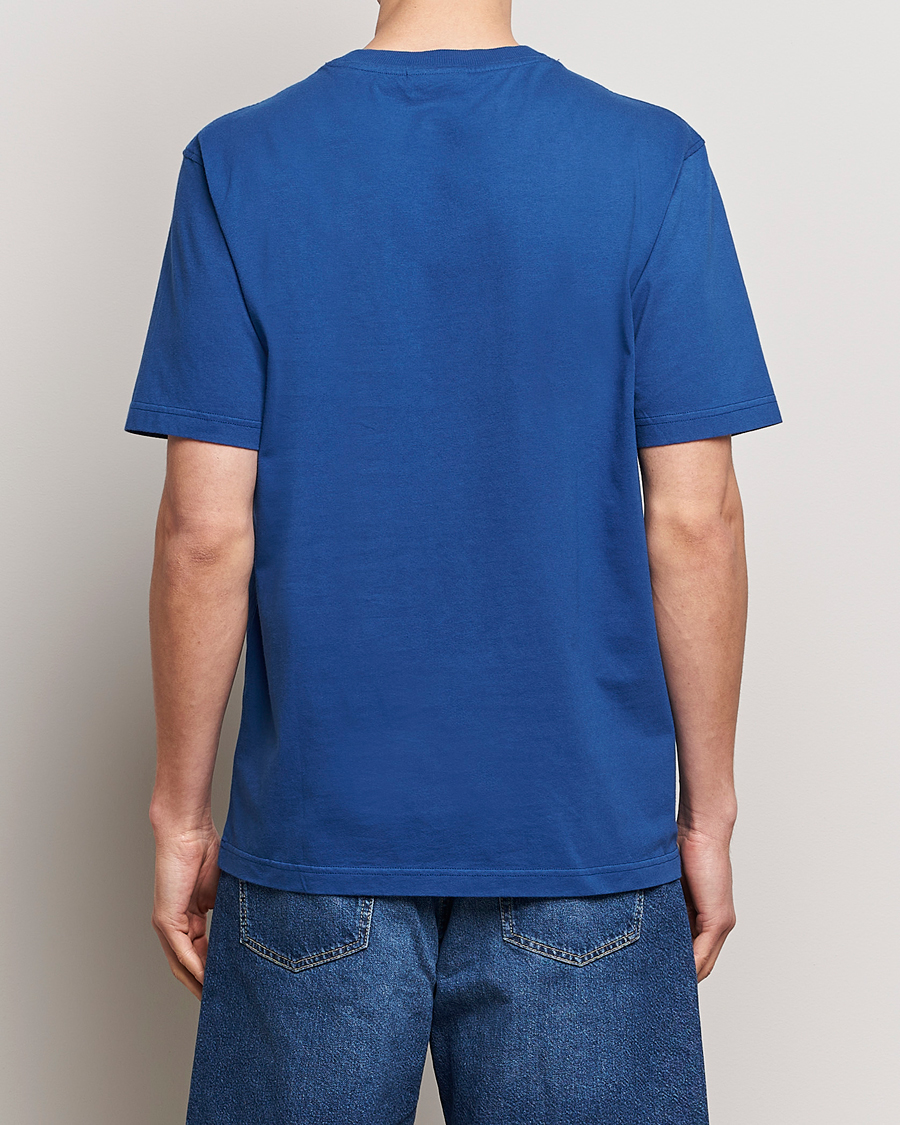 Herre | T-Shirts | NN07 | Adam Printed Crew Neck T-Shirt Blue Quartz