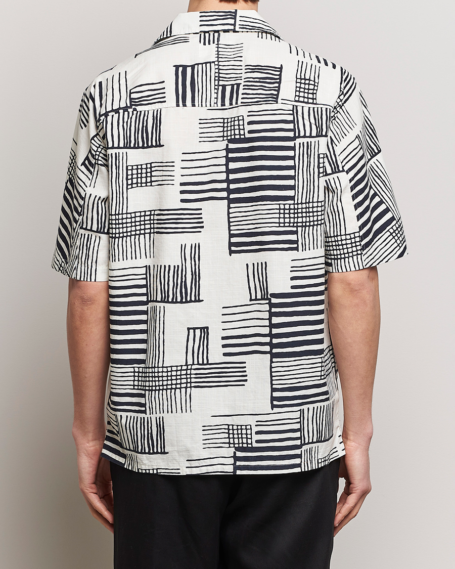 Herre | Skjorter | NN07 | Ole Printed Short Sleeve Shirt Black Multi