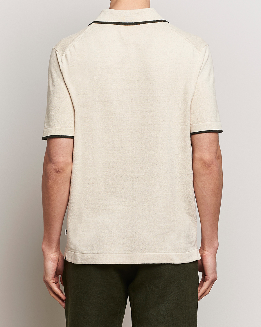 Herre | Pikéer | NN07 | Damon Silk/Cotton Knitted Polo Oat