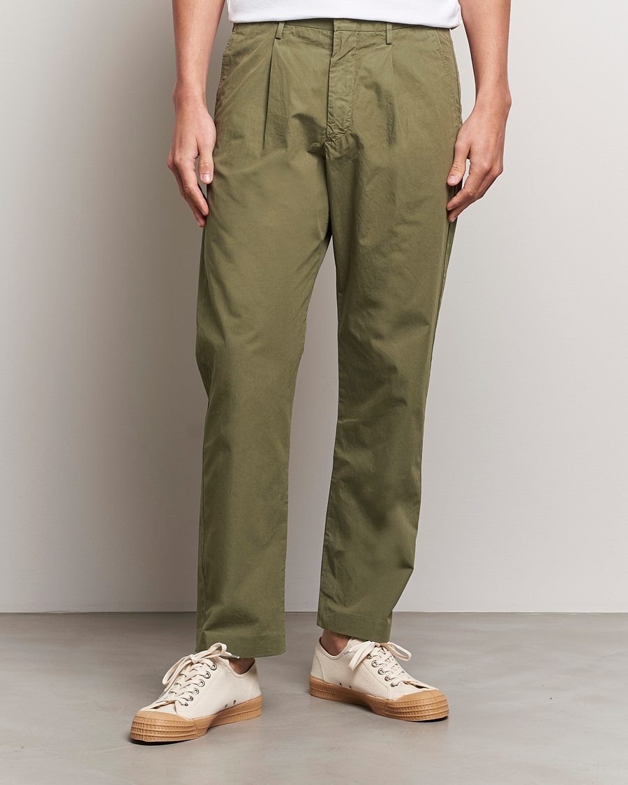 Herr | Nya produktbilder | NN07 | Bill Cotton Trousers Capers Green