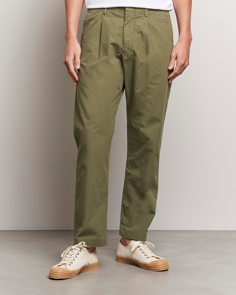 Herre | Nytt i butikken | NN07 | Bill Cotton Trousers Capers Green