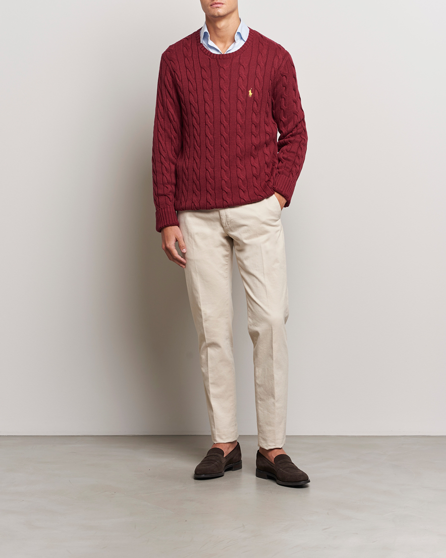 Herre | Gensere | Polo Ralph Lauren | Cotton Cable Pullover Red Carpet