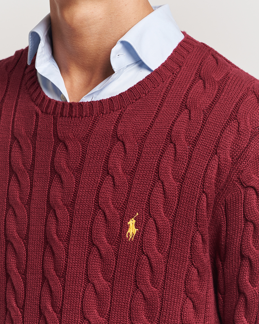 Herre | Gensere | Polo Ralph Lauren | Cotton Cable Pullover Red Carpet