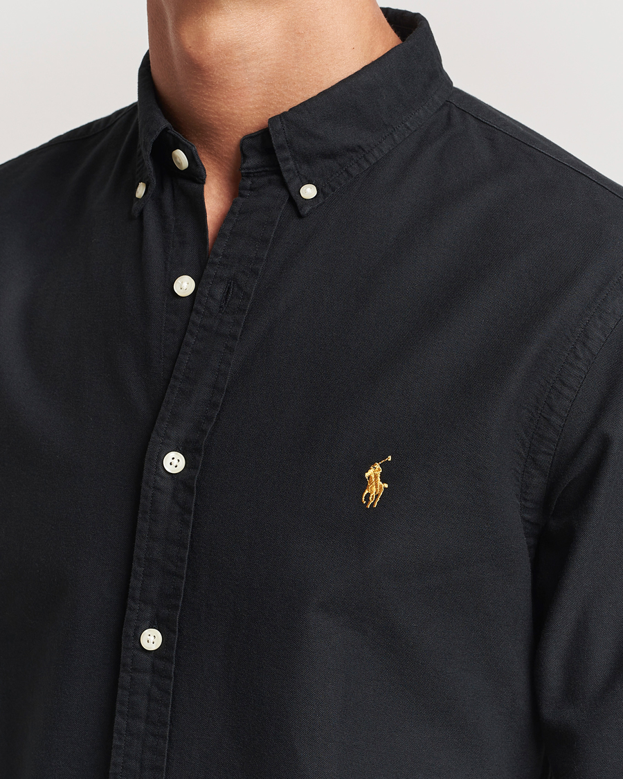 Herre | Skjorter | Polo Ralph Lauren | Slim Fit Oxford Shirt Polo Black