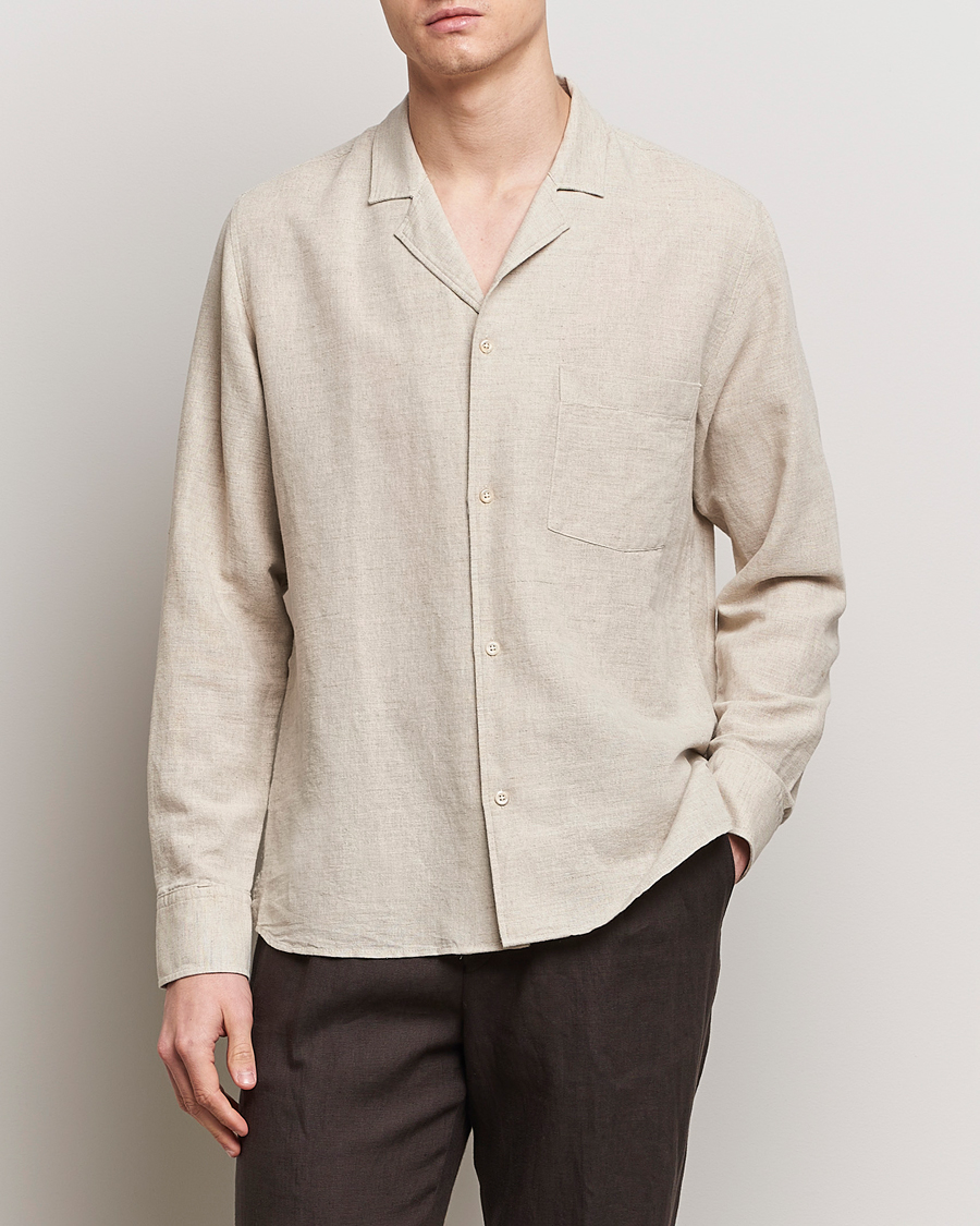 Herre | Oscar Jacobson | Oscar Jacobson | Helios Reg Shirt Beige